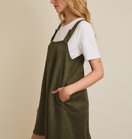 509 Broadway Round Neck Strap Mini Dress