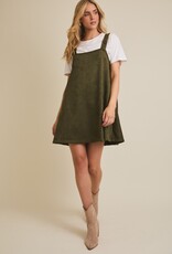 509 Broadway Round Neck Strap Mini Dress