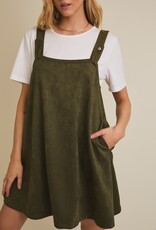 509 Broadway Round Neck Strap Mini Dress