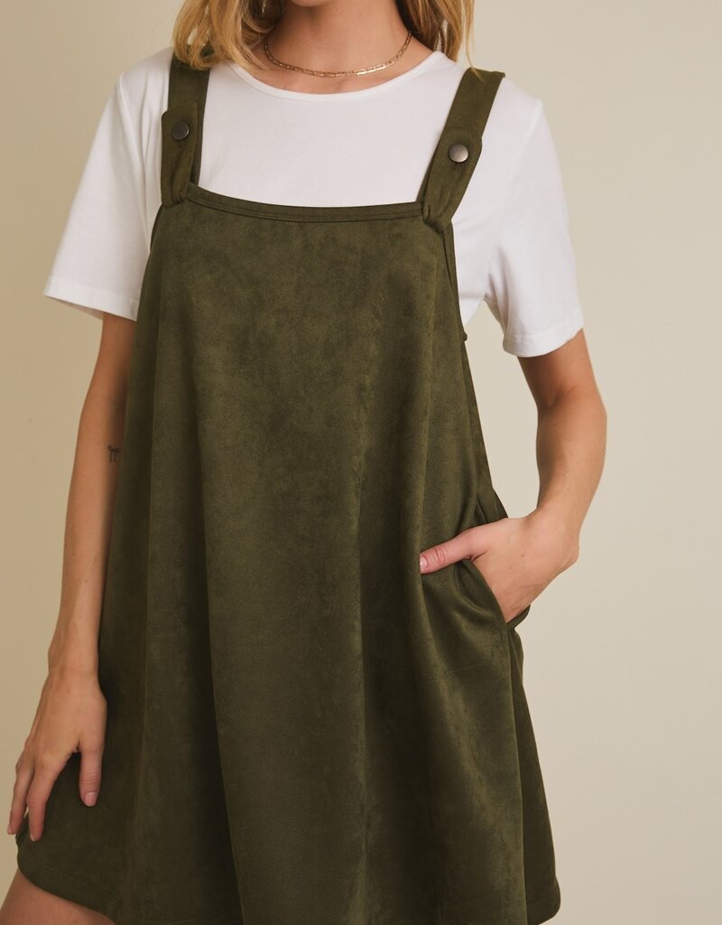 509 Broadway Round Neck Strap Mini Dress