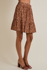 509 Broadway Ditsy Mini Skirt