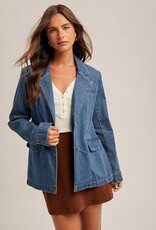 509 Broadway Denim Blazer Jacket
