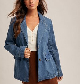 509 Broadway Denim Blazer Jacket
