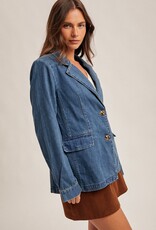 509 Broadway Denim Blazer Jacket