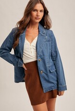 509 Broadway Denim Blazer Jacket