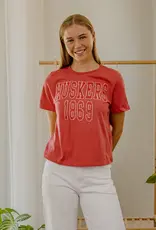 509 Broadway Huskers College Block Puff Perfect Tee