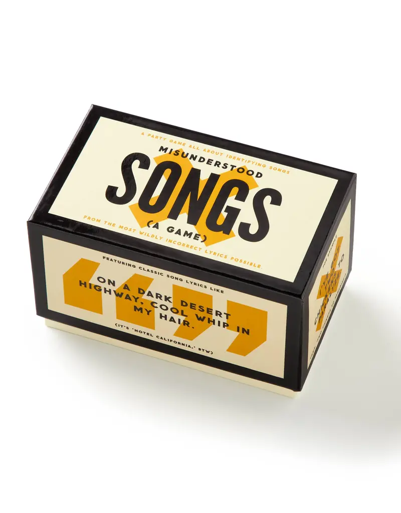 Chronicle Books Misunderstood Song Games