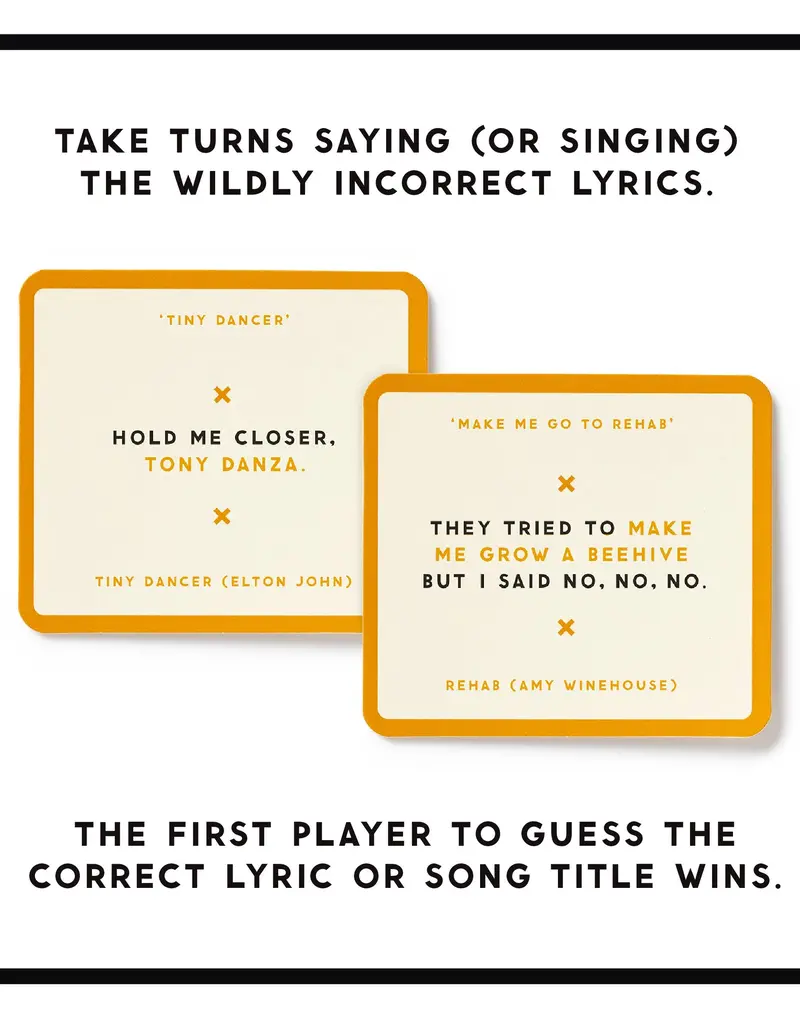 Chronicle Books Misunderstood Song Games