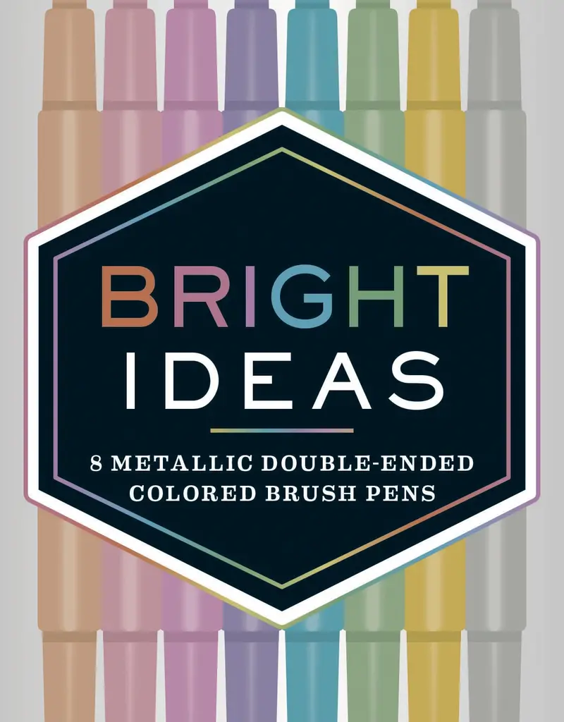 Chronicle Books Metallic Color Brush Pens