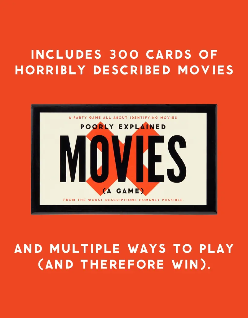 Chronicle Books Poorly Explained Movie Games