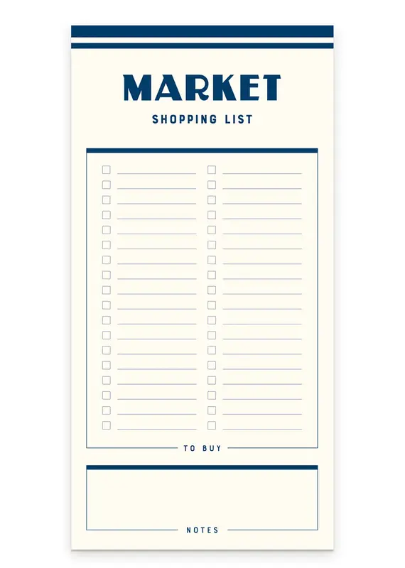 Faire Market Shopping List Notepad