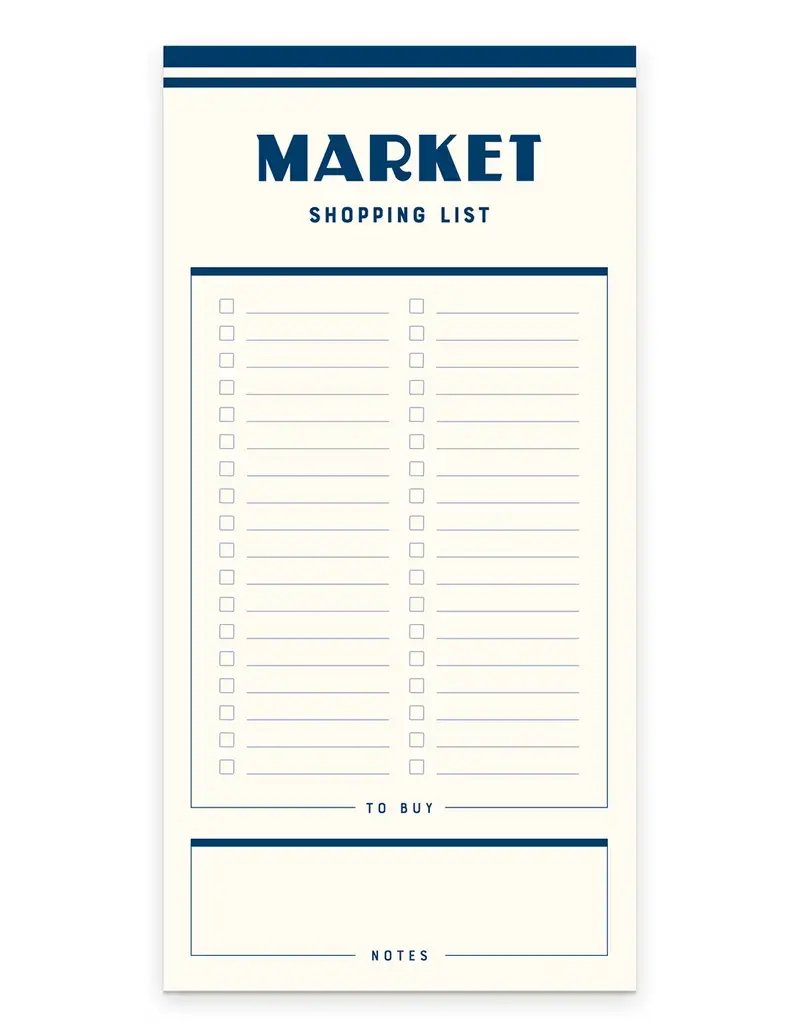 Faire Market Shopping List Notepad