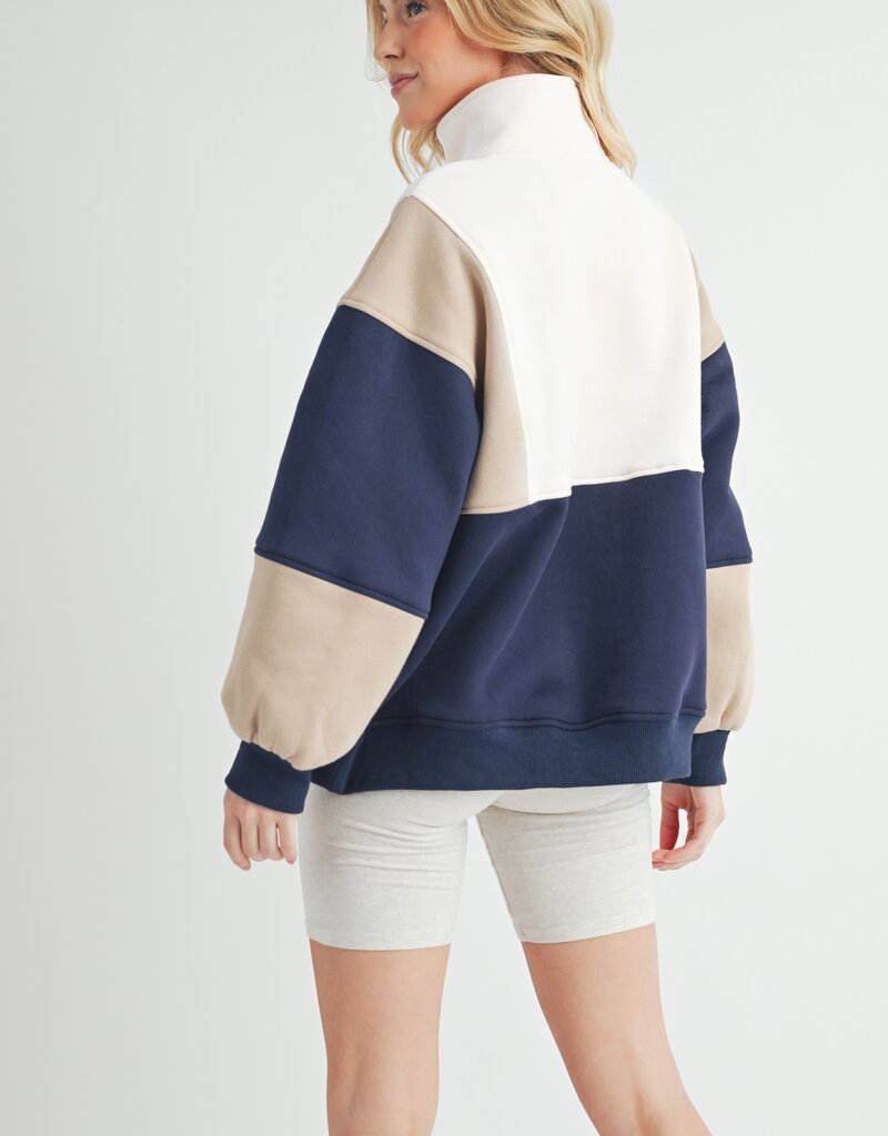 509 Broadway Glo Colorblock Pullover