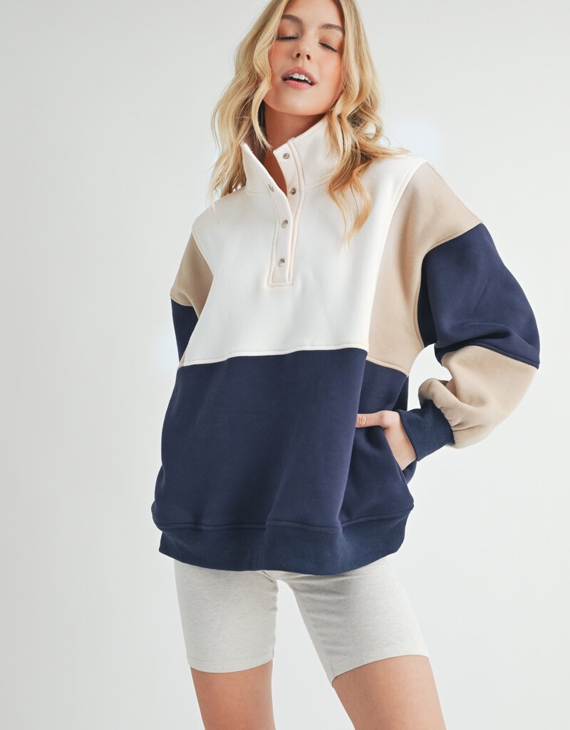 509 Broadway Glo Colorblock Pullover