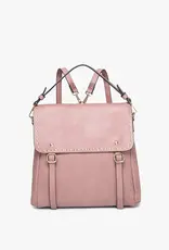 509 Broadway Indigo Backpack w/ Studded Details