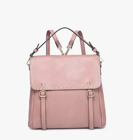 509 Broadway Indigo Backpack w/ Studded Details