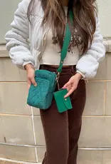 509 Broadway Parker Quilted Crossbody w/ Pouch