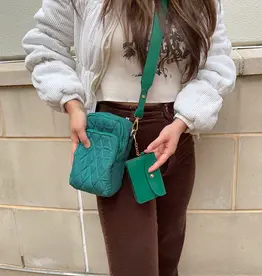 509 Broadway Parker Quilted Crossbody w/ Pouch