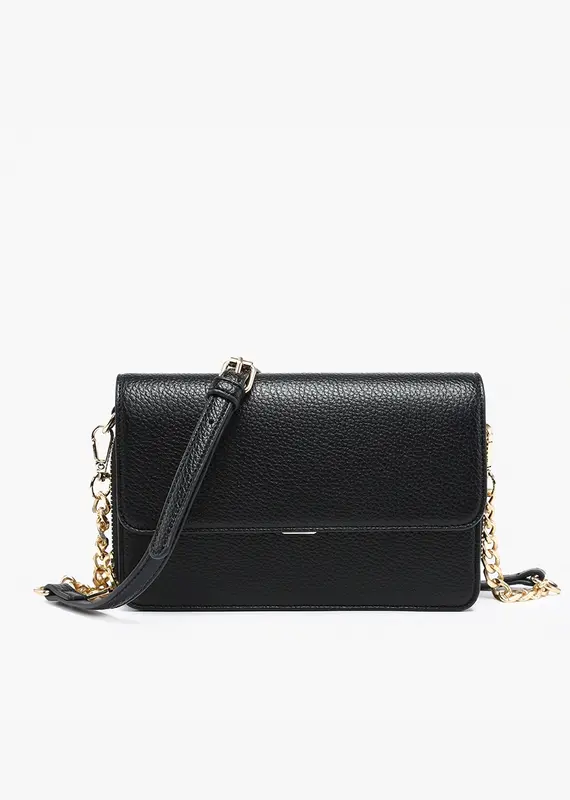 509 Broadway Lauryn Flapover Crossbody w/ Chain Strap
