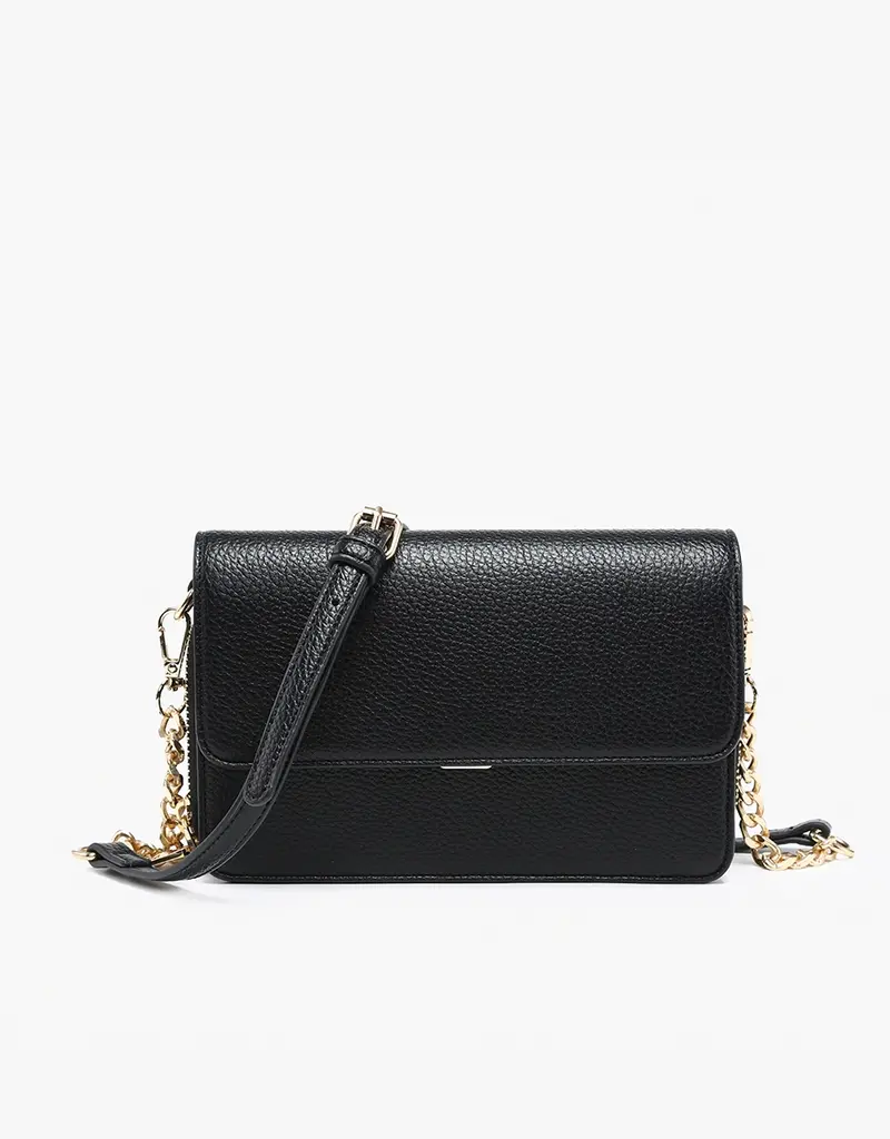 509 Broadway Lauryn Flapover Crossbody w/ Chain Strap