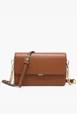 509 Broadway Lauryn Flapover Crossbody w/ Chain Strap
