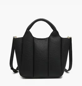 509 Broadway Maddox Paneled Satchel w/ Long Strap