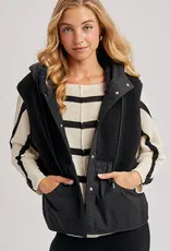 509 Broadway Sherpa Hooded Vest