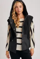 509 Broadway Sherpa Hooded Vest