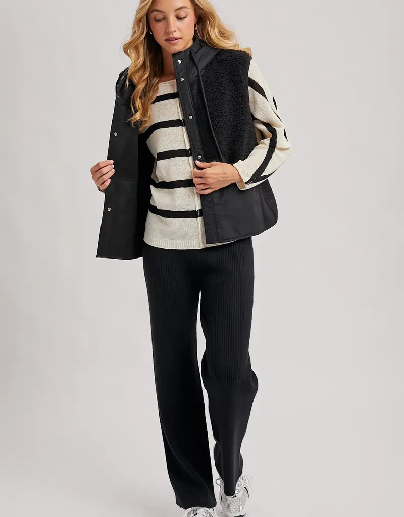 509 Broadway Sherpa Hooded Vest