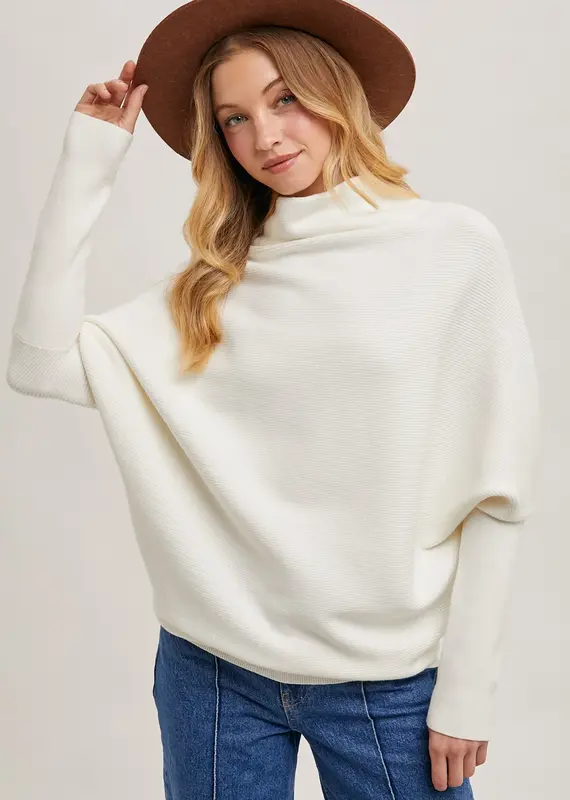 509 Broadway Slouch Neck Dolman Sleeve Pullover