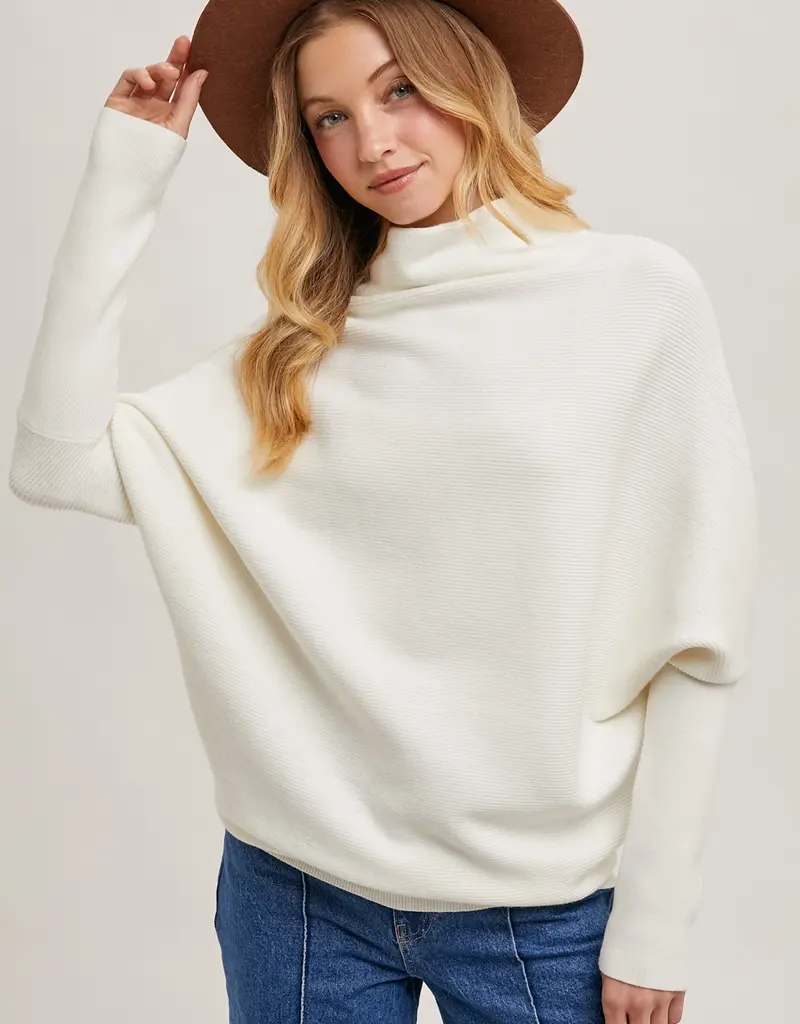 509 Broadway Slouch Neck Dolman Sleeve Pullover