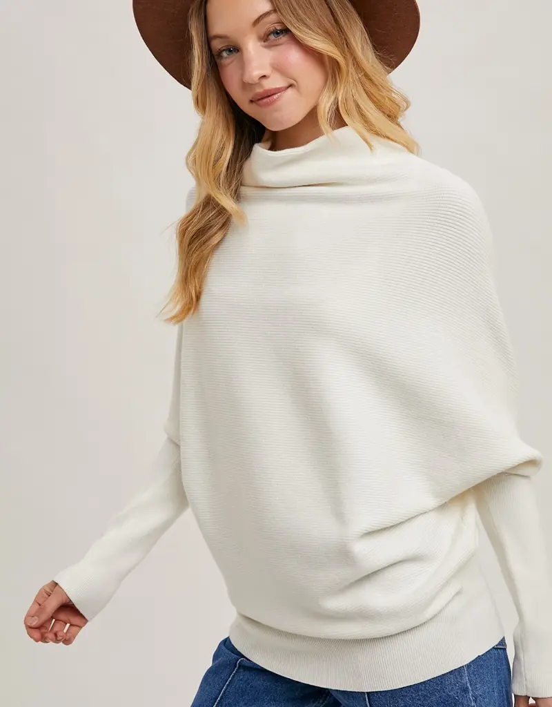 509 Broadway Slouch Neck Dolman Sleeve Pullover