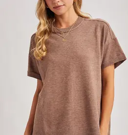 509 Broadway Crew Neck Knit Top