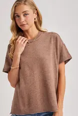 509 Broadway Crew Neck Knit Top