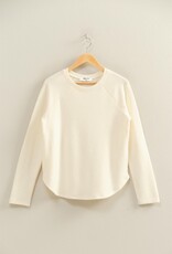509 Broadway Brushed Waffle Raglan Top