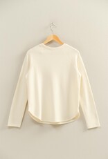 509 Broadway Brushed Waffle Raglan Top