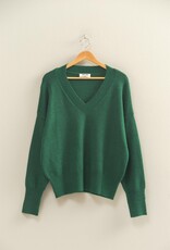 509 Broadway Relaxed Fit V-Neck Sweater