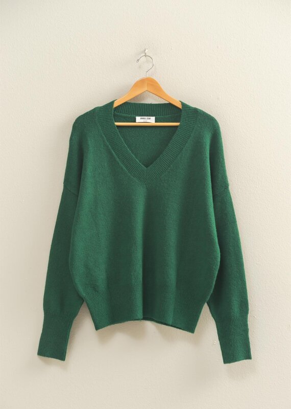 509 Broadway Relaxed Fit V-Neck Sweater