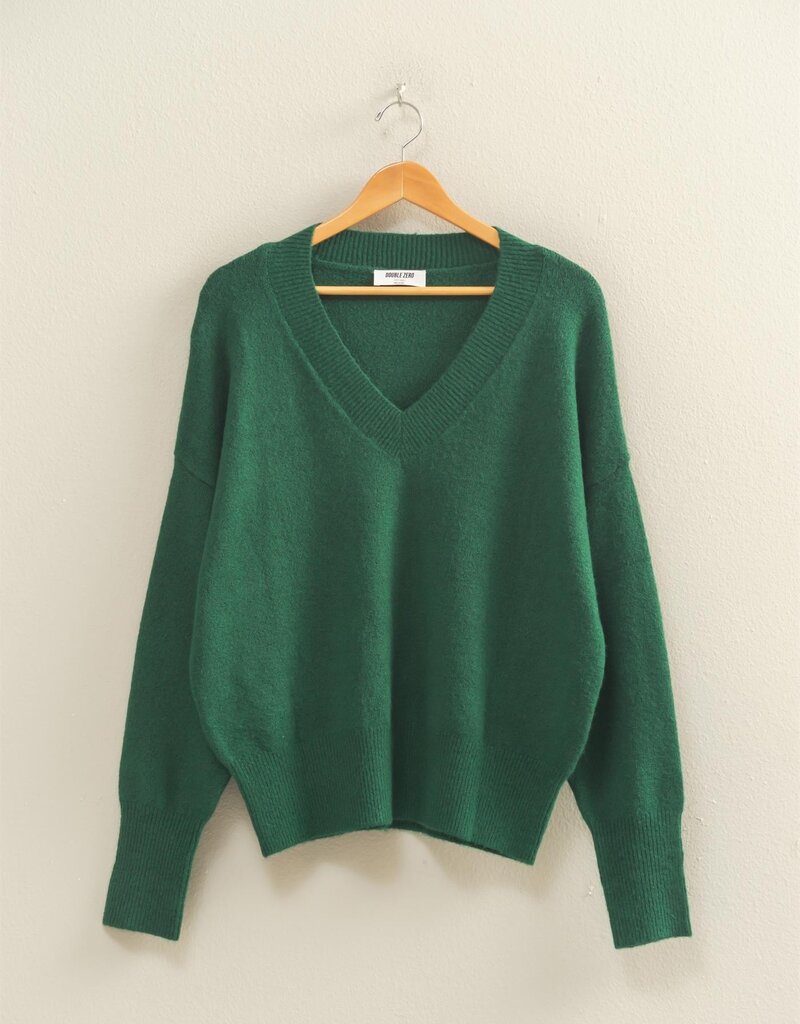 509 Broadway Relaxed Fit V-Neck Sweater