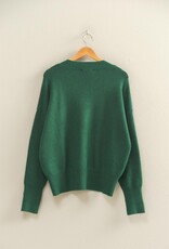 509 Broadway Relaxed Fit V-Neck Sweater