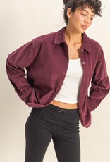 509 Broadway Relaxed Fit Corduroy Shirt Jacket
