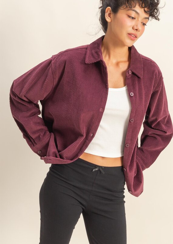 509 Broadway Relaxed Fit Corduroy Shirt Jacket