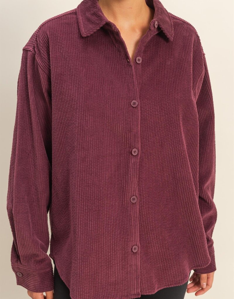 509 Broadway Relaxed Fit Corduroy Shirt Jacket