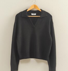 509 Broadway Collared V- Neck Sweater