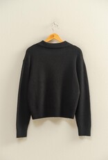 509 Broadway Collared V- Neck Sweater