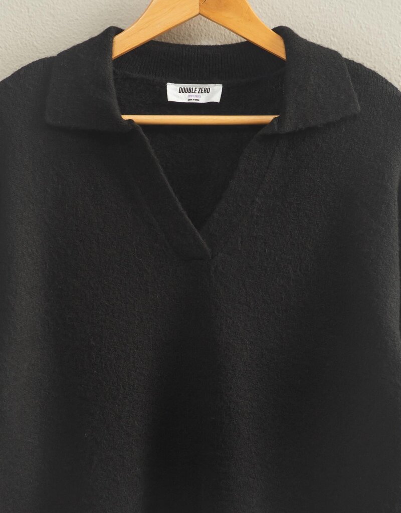 509 Broadway Collared V- Neck Sweater