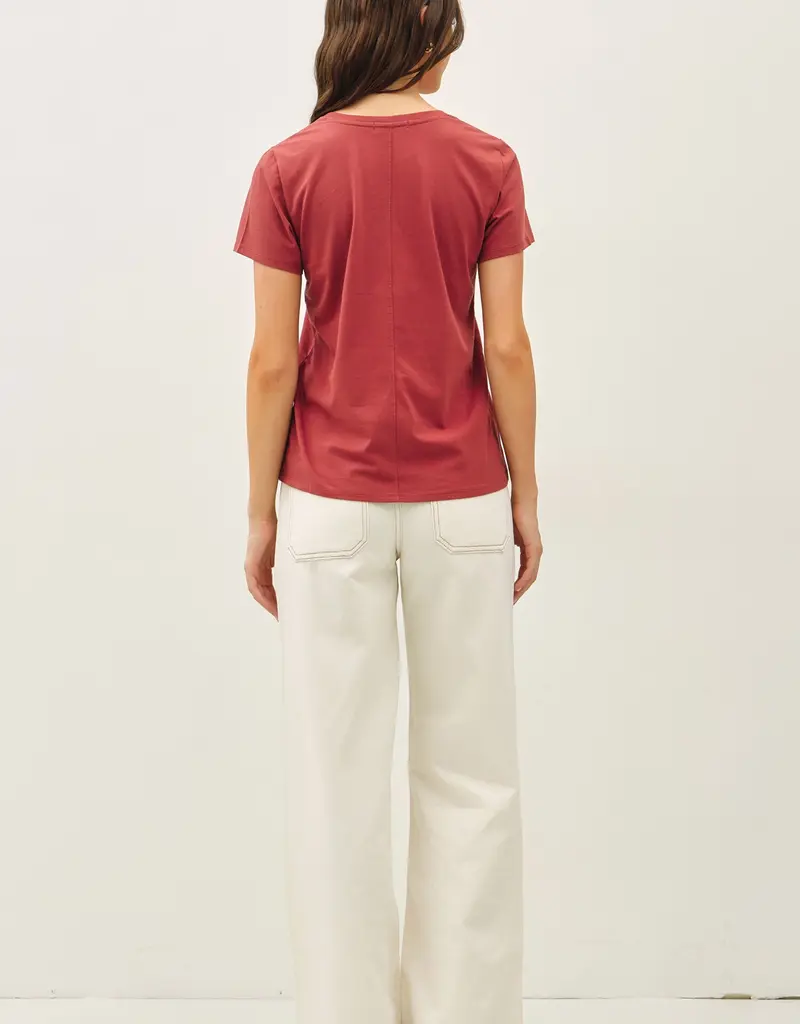 509 Broadway Jersey V-Neck Top