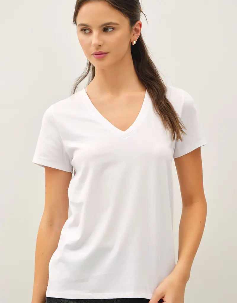 509 Broadway Jersey V-Neck Top