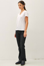 509 Broadway Jersey V-Neck Top