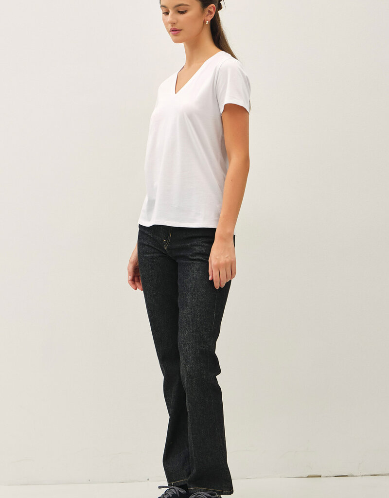 509 Broadway Jersey V-Neck Top